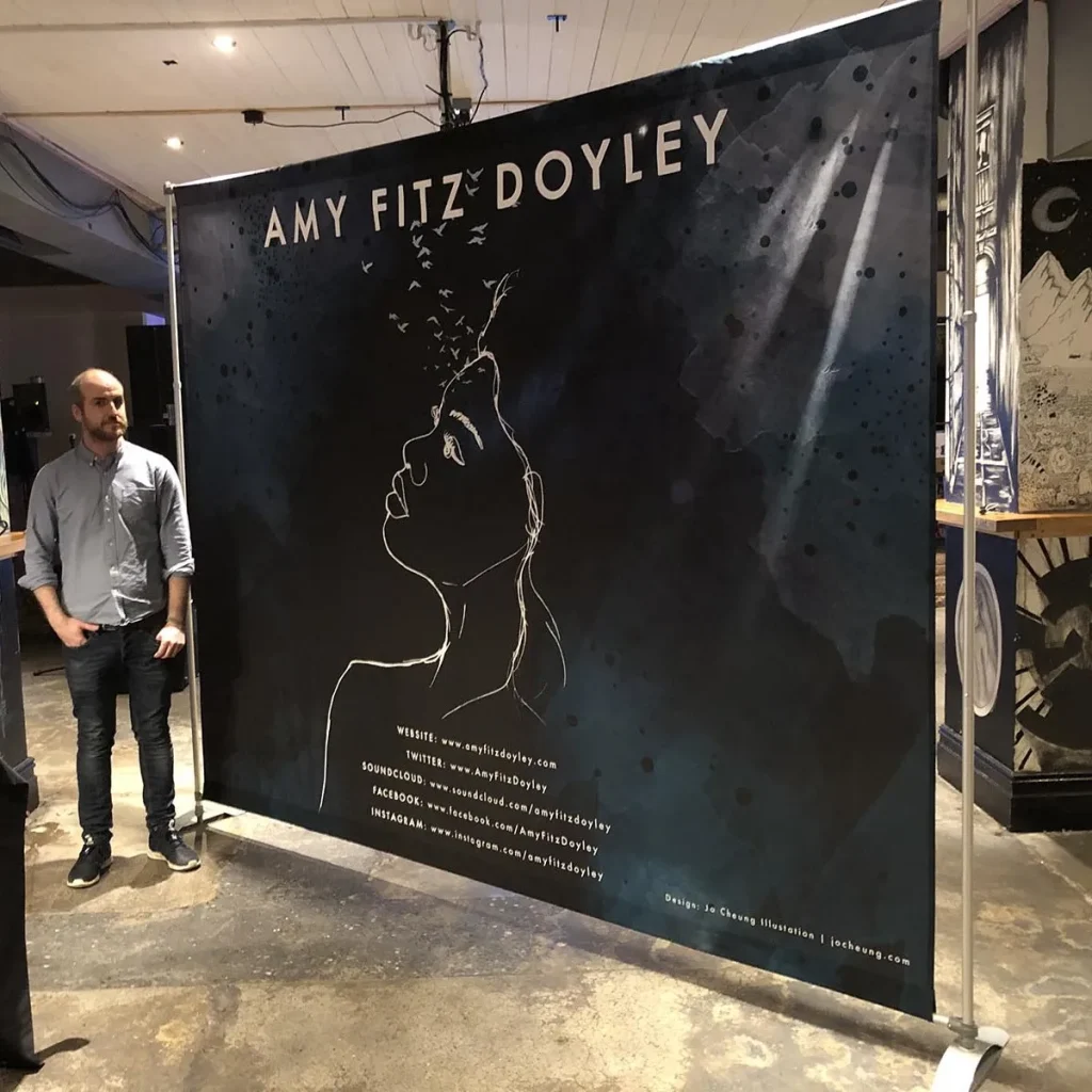 custom printed step and repeat banner backdrop